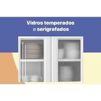 Kit De Cozinha Compacta Topazio C- 11 Portas ( 3 C- Vidro ) Preto - Telasul - 5