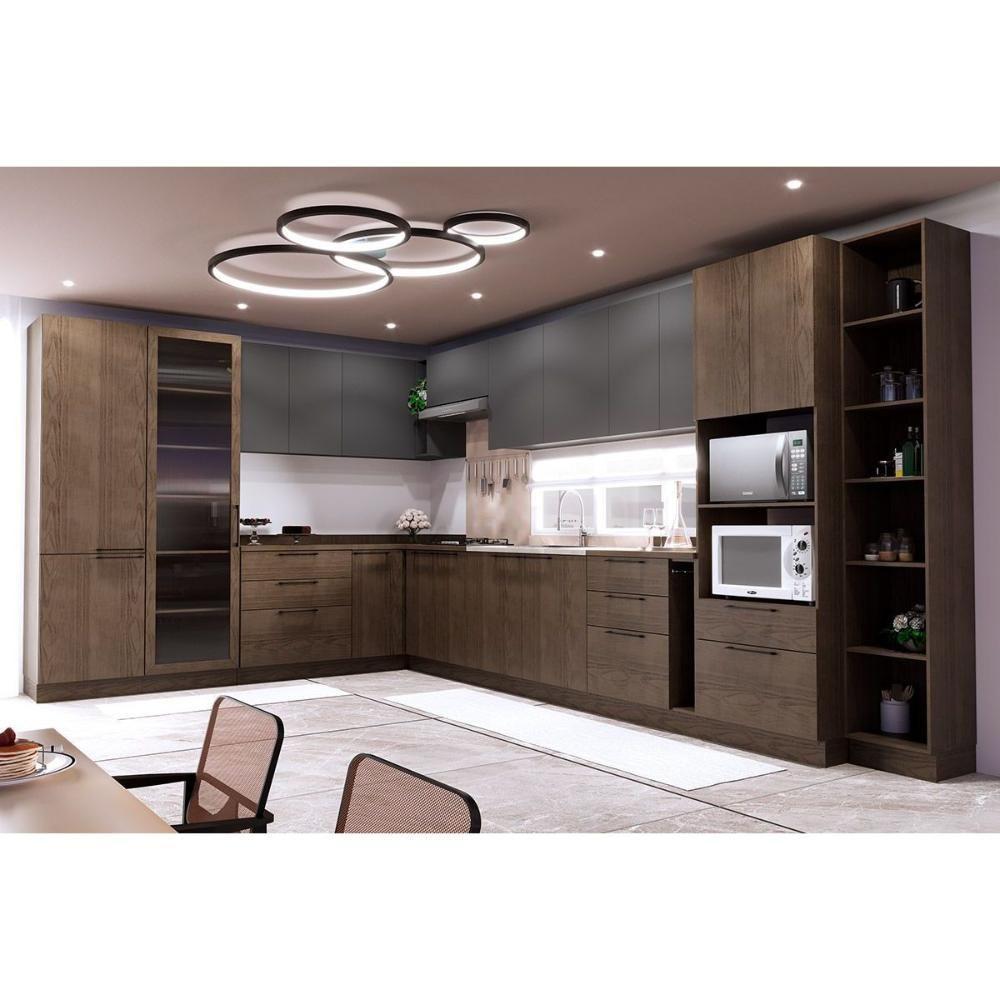 Paneleiro De Cozinha Amsterdam Ph 3141 Torre Quente C- 2 Portas 2 Gavetas E 2 Nichos P- Forno 70cm Avela - Herval - 4