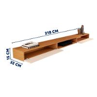 Nicho Rack Suspenso 2 Portas Nature Off White 2.2 Versátil - 4