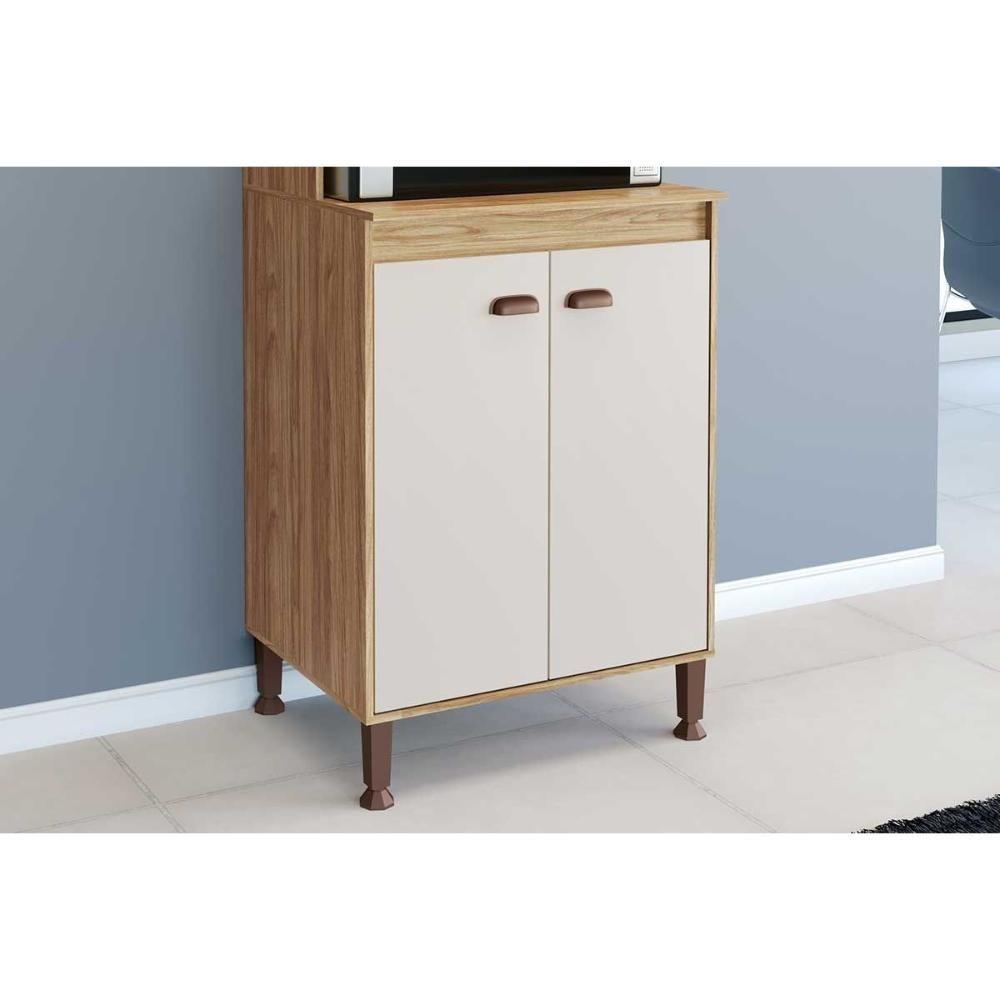 Paneleiro De Cozinha Torino C- 3 Portas 63cm Mel-off White - Movelbento - 5