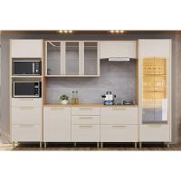 Paneleiro De Cozinha Atena C- 2 Portas 2 Gavetas E 2 Nichos P- Fornos 70cm Jequitiba-off White Fosco - Linea Brasil - 8