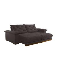 Sofá Retrátil Marrocos 2,30m 04 Lugares Molas Ensacadas Txr Marrom - 2