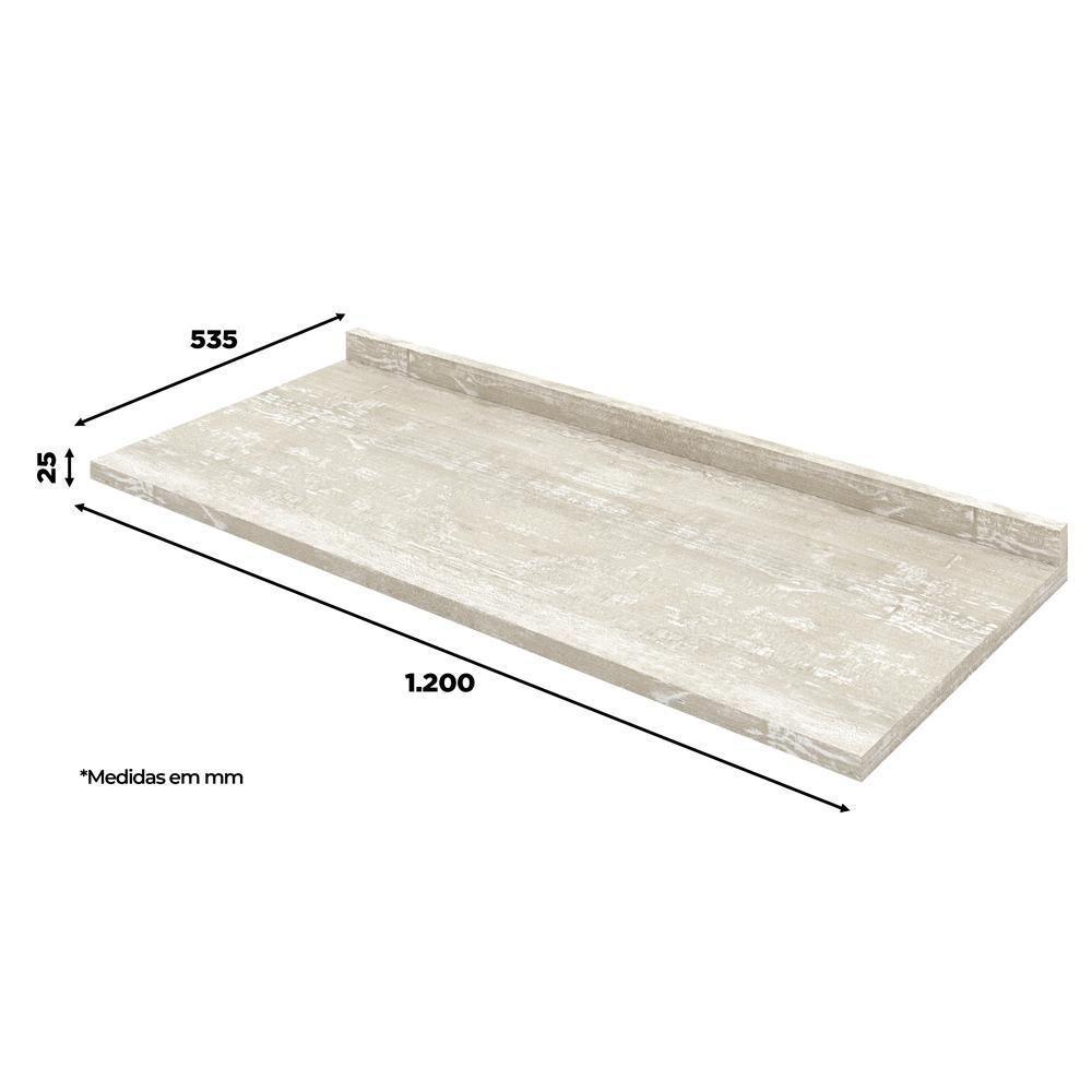 Tampo Para Balcao 120 Cm C905 Americana Calcare Henn Calcare - 3