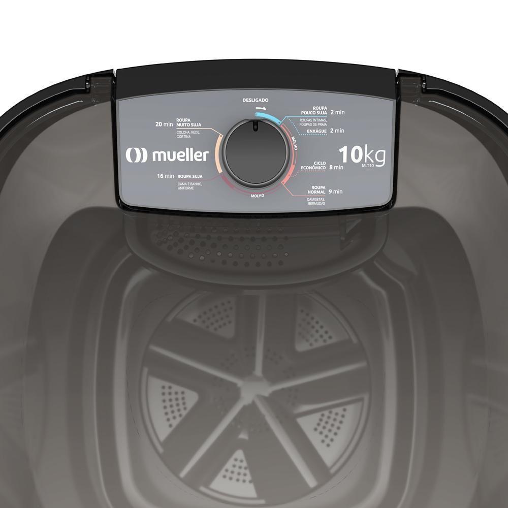 Tanquinho Mueller 10kg Semiautomático Mlt10 Preto 110V - 4