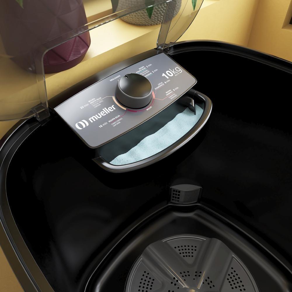 Tanquinho Mueller 10kg Semiautomático Mlt10 Preto 110V - 8