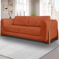 Sofa Jolie 3 Lugares 230cm Pes Boomerang Linho Boucle 3303 Ezz 3303 - 2