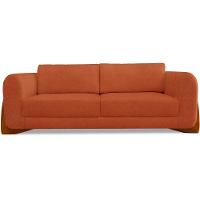 Sofa Jolie 3 Lugares 230cm Pes Boomerang Linho Boucle 3303 Ezz 3303 - 7