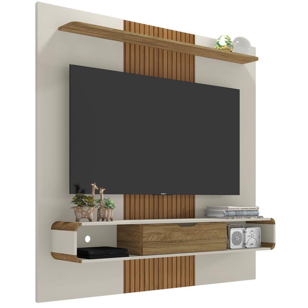 Painel Suspenso Tv 60 Pol 150 Cm Leme Cinamomo Off White Bechara Cinamomo Off White - 1