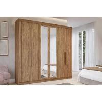 Guarda Roupa 6 Portas (2 C- Espelho) E 6 Gavetas Cecilia Cinamomo - Panan - 1