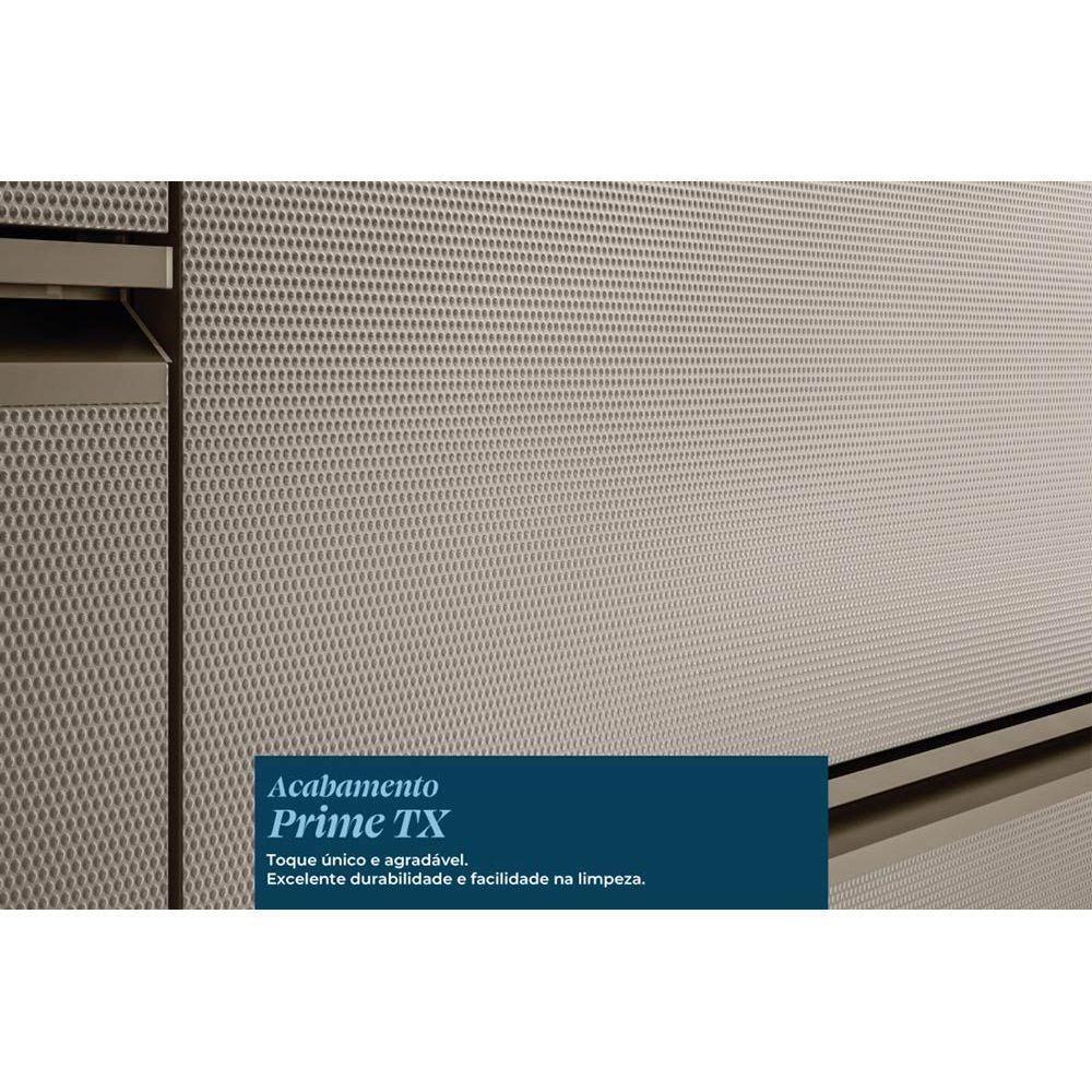 Cristaleira De Cozinha Proença C- 1 Porta C- Vidro Reflecta E 2 Gavetas 60cm Nogueira-carbono Prime Tx - Demóbile - 5