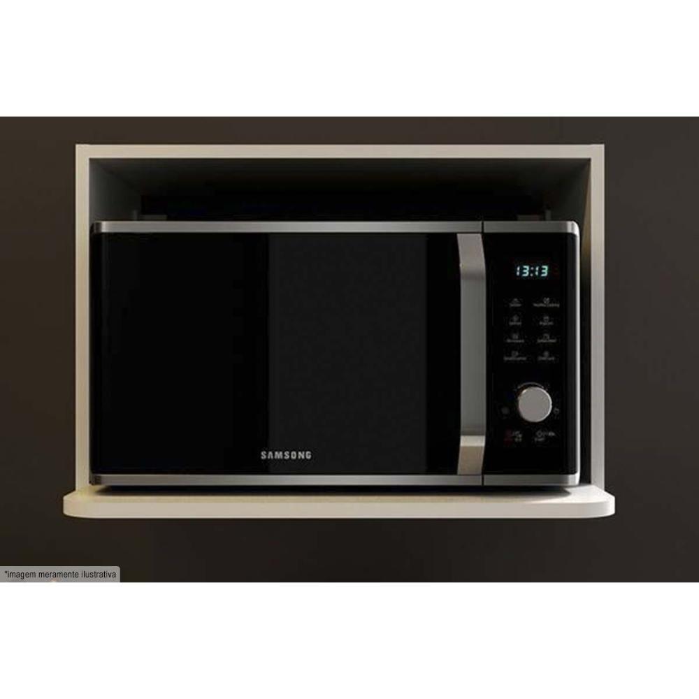 Nicho De Cozinha Modulado Cz-3319 Suporte P- Microondas Branco - Tecno Mobili - 5