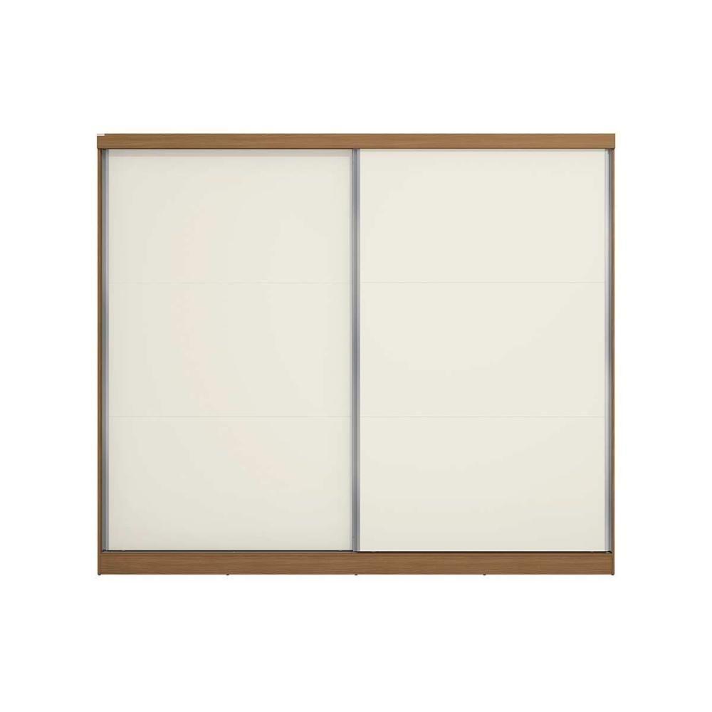 Guarda Roupa Casal 2 Portas De Correr E 4 Gavetas T583 Canela-off White - Kappesberg - 4