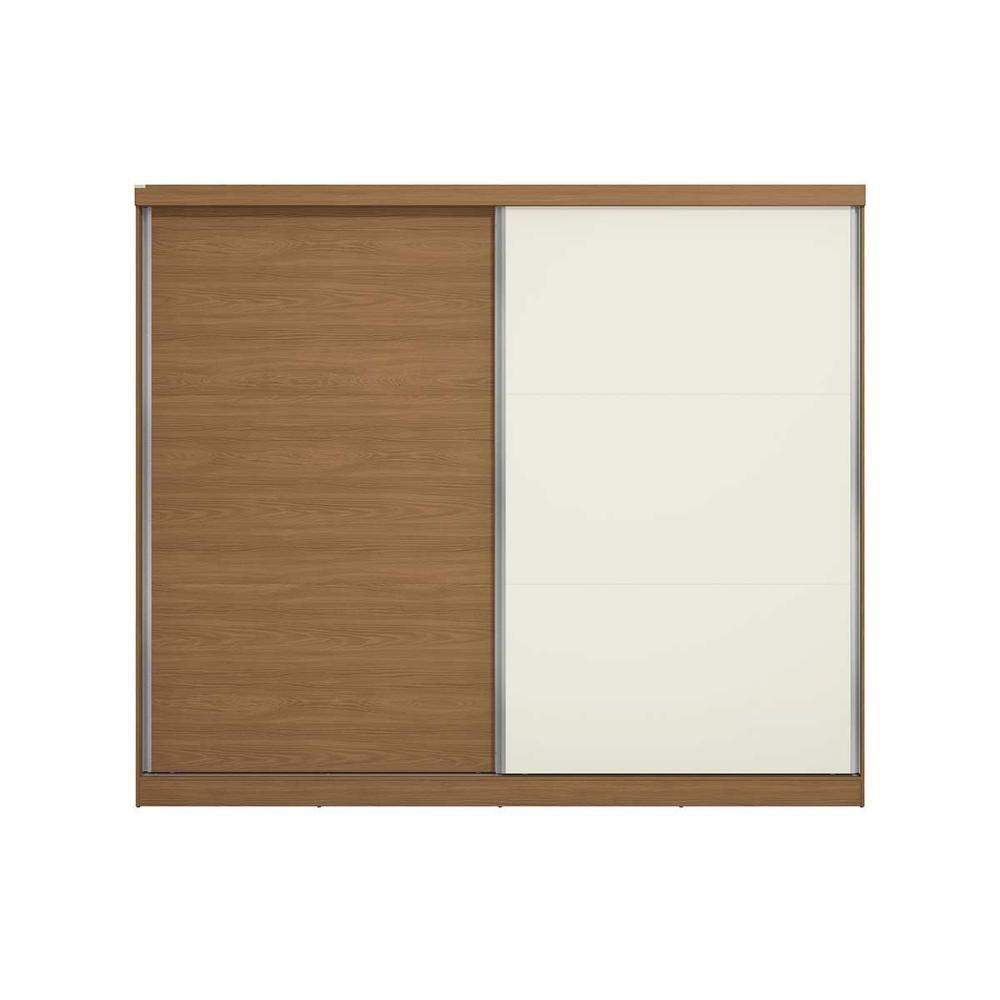 Guarda Roupa Casal 2 Portas De Correr E 4 Gavetas T583 Canela-off White - Kappesberg - 5