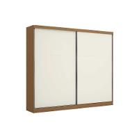 Guarda Roupa Casal 2 Portas De Correr E 4 Gavetas T583 Canela-off White - Kappesberg - 2