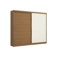 Guarda Roupa Casal 2 Portas De Correr E 4 Gavetas T583 Canela-off White - Kappesberg - 3