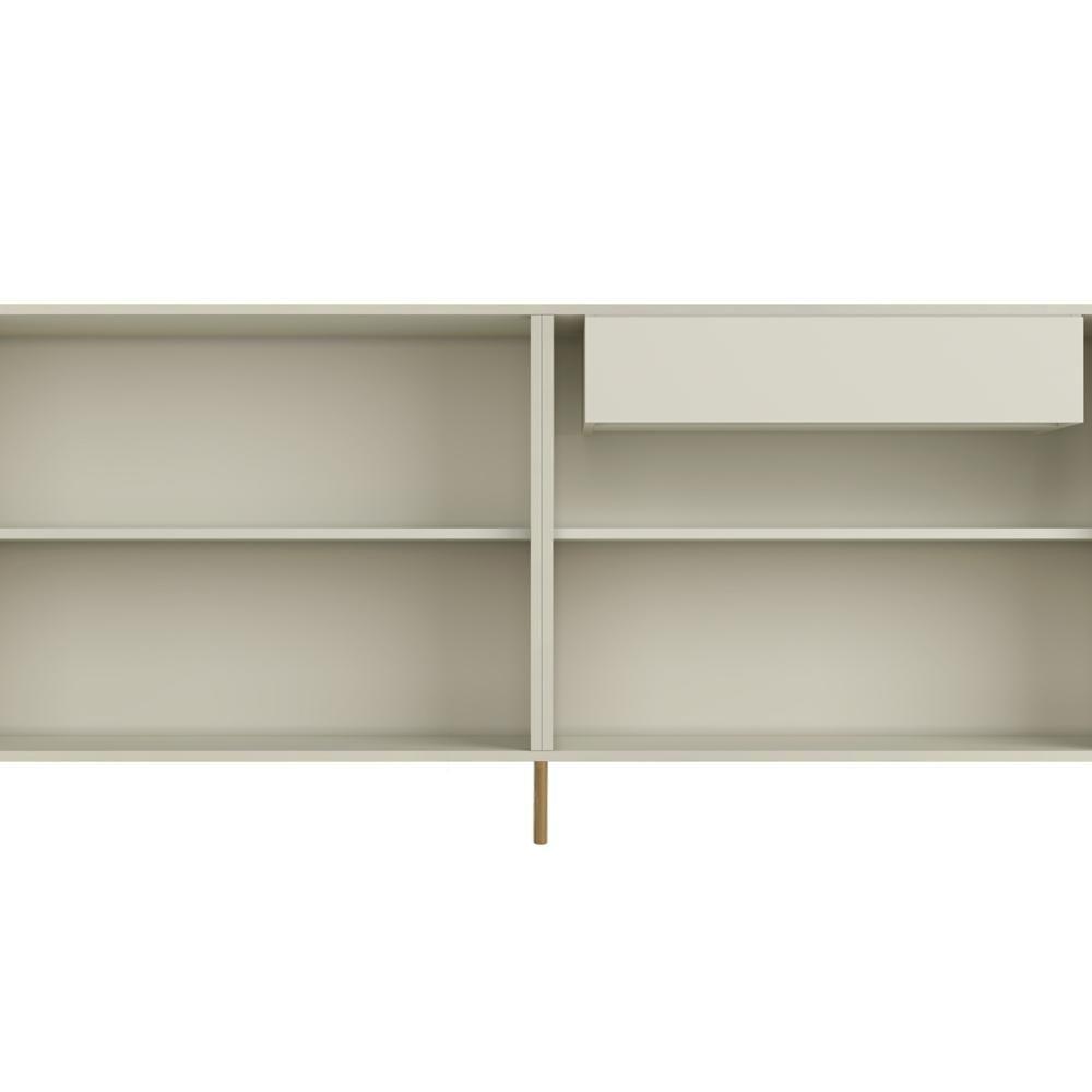 Buffet Sala De Jantar 4 Portas Brise 1 Gaveta Pés Industrial Dourado Naim I03 Luna - Lyam - 6