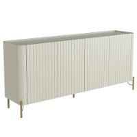 Buffet Sala De Jantar 4 Portas Brise 1 Gaveta Pés Industrial Dourado Naim I03 Luna - Lyam - 1