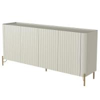 Buffet Sala De Jantar 4 Portas Brise 1 Gaveta Pés Industrial Dourado Naim I03 Luna - Lyam - 5