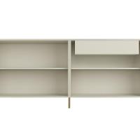 Buffet Sala De Jantar 4 Portas Brise 1 Gaveta Pés Industrial Dourado Naim I03 Luna - Lyam - 6