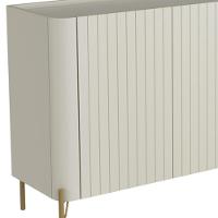 Buffet Sala De Jantar 4 Portas Brise 1 Gaveta Pés Industrial Dourado Naim I03 Luna - Lyam - 8