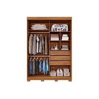 Guarda Roupa 2 Portas De Correr (1 C- Espelho) E 3 Gavetas C- Pés Liz Cinamomo - Panan - 2