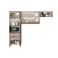 Cozinha Modulada Carraro Alpha Alpha 3 Peças (2aéreos+1paneleiro) C3p35 Branco-carraro - 3