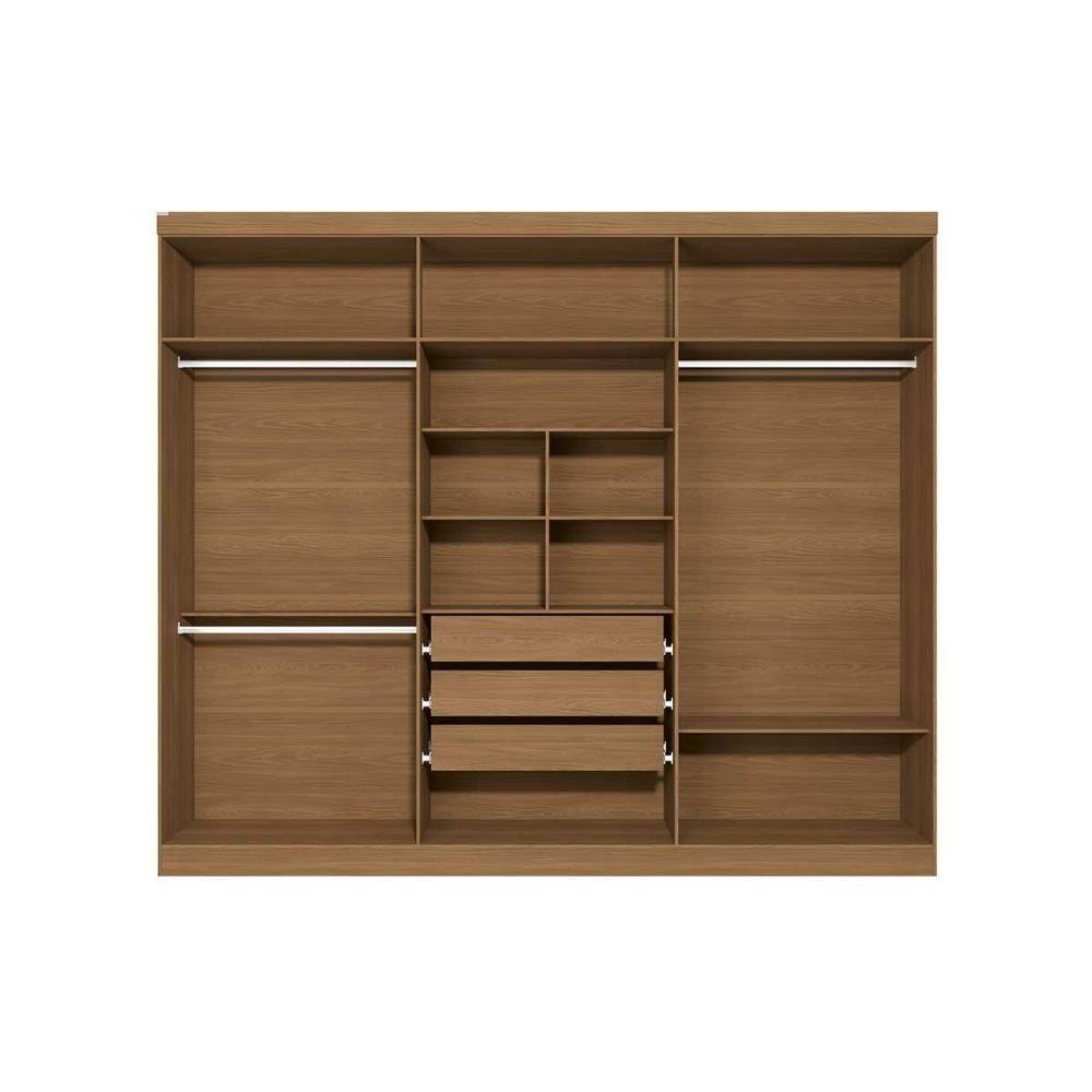 Guarda Roupa Casal 6 Portas E 3 Gavetas T580 Canela-off White - Kappesberg - 6