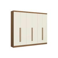 Guarda Roupa Casal 6 Portas E 3 Gavetas T580 Canela-off White - Kappesberg - 2