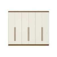 Guarda Roupa Casal 6 Portas E 3 Gavetas T580 Canela-off White - Kappesberg - 3
