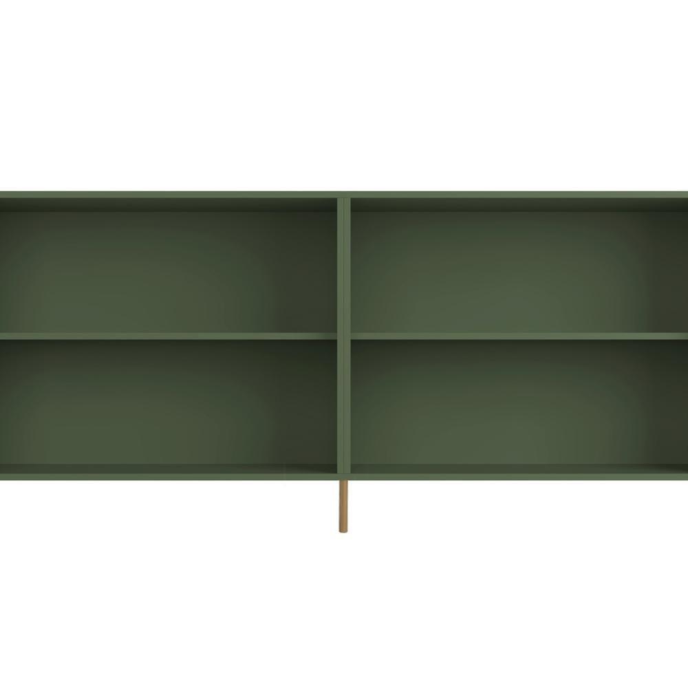 Buffet Sala De Jantar 4 Portas Brise 1 Gaveta Pés Industrial Dourado Naim I03 Musgo - Lyam - 7