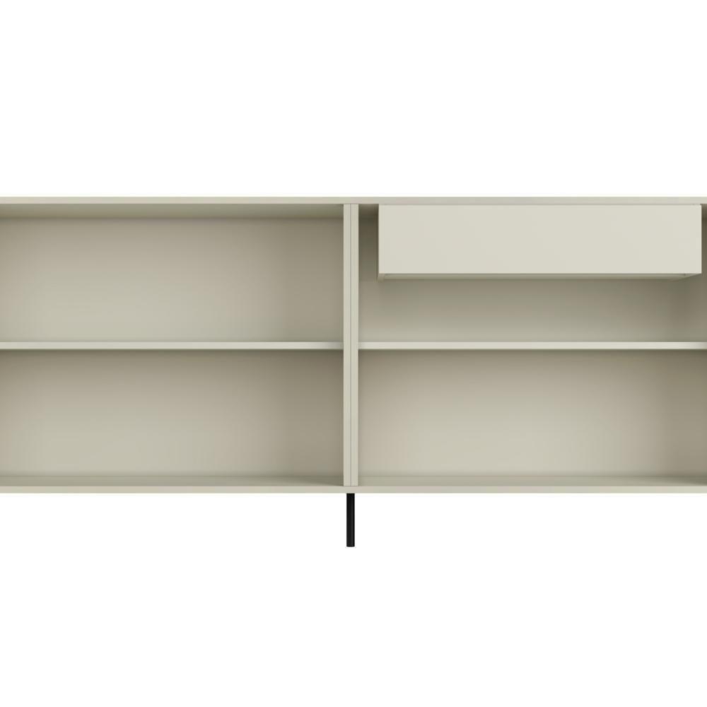 Buffet Para Sala De Jantar 4 Portas 1 Gaveta Pés Industrial Preto Naim I03 Luna - Lyam - 6