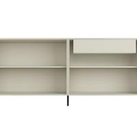 Buffet Para Sala De Jantar 4 Portas 1 Gaveta Pés Industrial Preto Naim I03 Luna - Lyam - 6