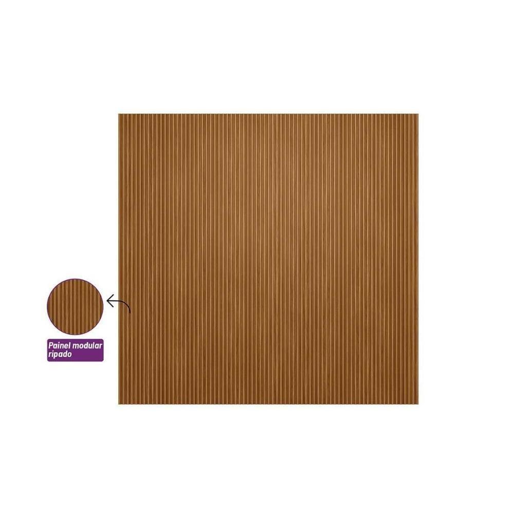 Painel P- Lavabo Até 90 Pol Modular 2.6 Ripado 258x250cm Nature Fosco - Linea Brasil - 5