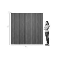 Painel P- Lavabo Até 90 Pol Modular 2.6 Ripado 258x250cm Nature Fosco - Linea Brasil - 2