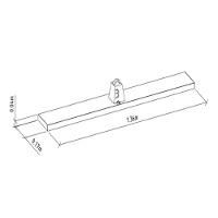Prateleira Decorativa Sala Estar Modular 1.4 Painel - Parede 136x017 Nature Fosco - Linea Brasil