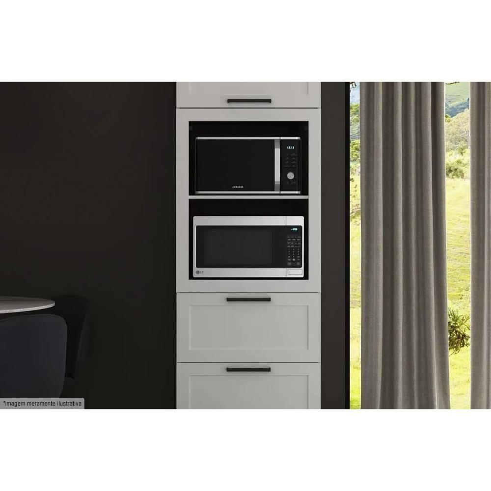 Torre Quente De Cozinha Cz-3306 C- 1 Porta 2 Gavetas E C- 1 Nicho P- Forno 70cm Branco - Tecno Mobili - 6