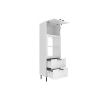 Torre Quente De Cozinha Cz-3306 C- 1 Porta 2 Gavetas E C- 1 Nicho P- Forno 70cm Branco - Tecno Mobili - 1