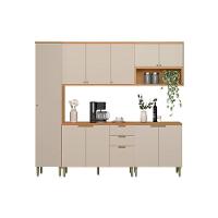 Cozinha Completa Selene 5 Peças (2balcões+2aéreos+1paneleiro) Cp24 Jequitiba-off White Fosco - Linea Brasil - 1