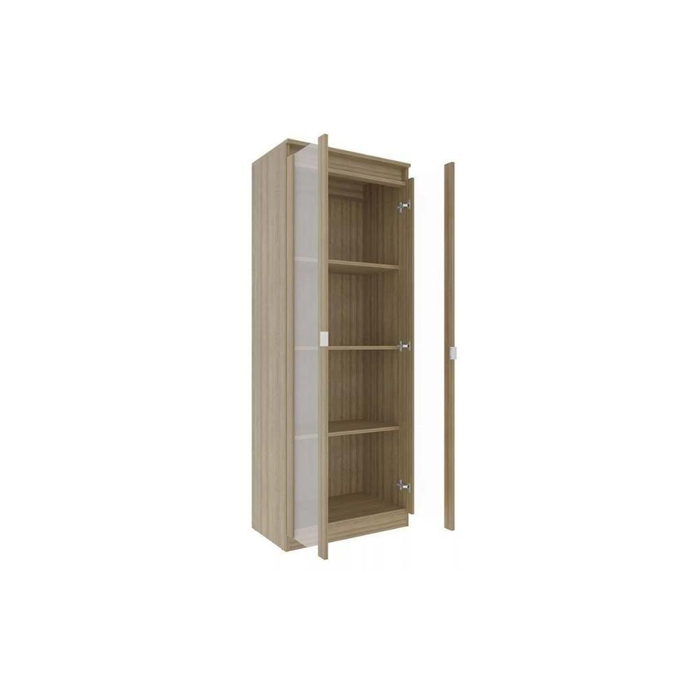 Cristaleira Sala Jantar Me-4189 C- 2 Portas De Vidro E 3 Prateleiras Branco - Tecno Mobili - 5