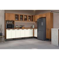 Paneleiro De Cozinha Linna T726 C- 4 Portas E 1 Nicho P- Forno 70cm Canela-grafite - Kappesberg - 6