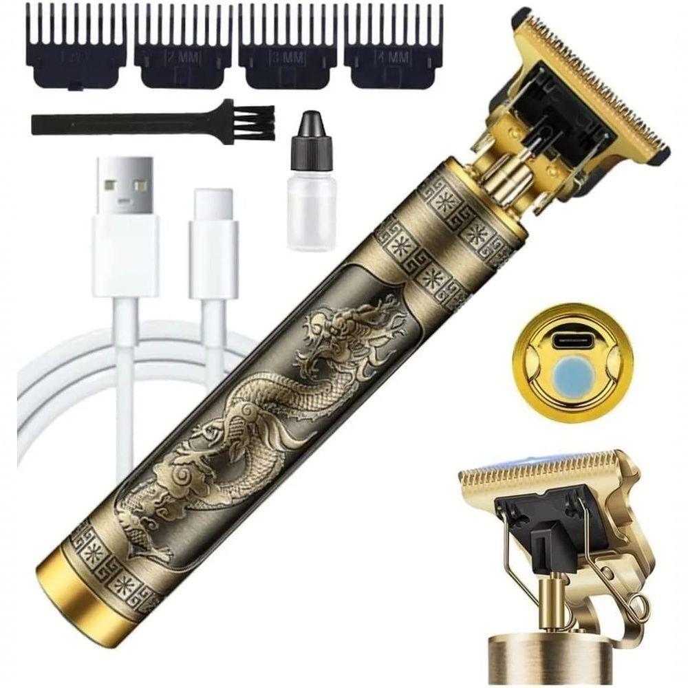 Maquininha Acabamento Profissional Barba Ultra Afiado Modelo Dragão - 1