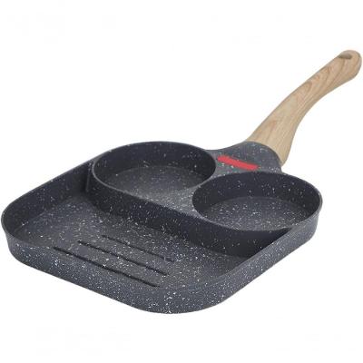 Frigideira De Ovo E Panqueca Em Alumínio C- Revestimento Antiaderente E Alça De Silicone