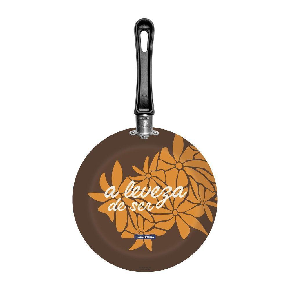 Frigideira 24 Cm 1,2l Tramontina Alumínio Antiaderente Starflon Max E Externo Siliconado Estampado Tramontina - 1