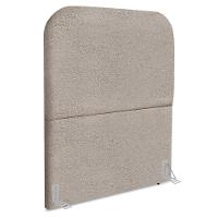 Cabeceira Solteiro 90 Cm Com Frame Alana Boucle Bege Escuro Artte - 1