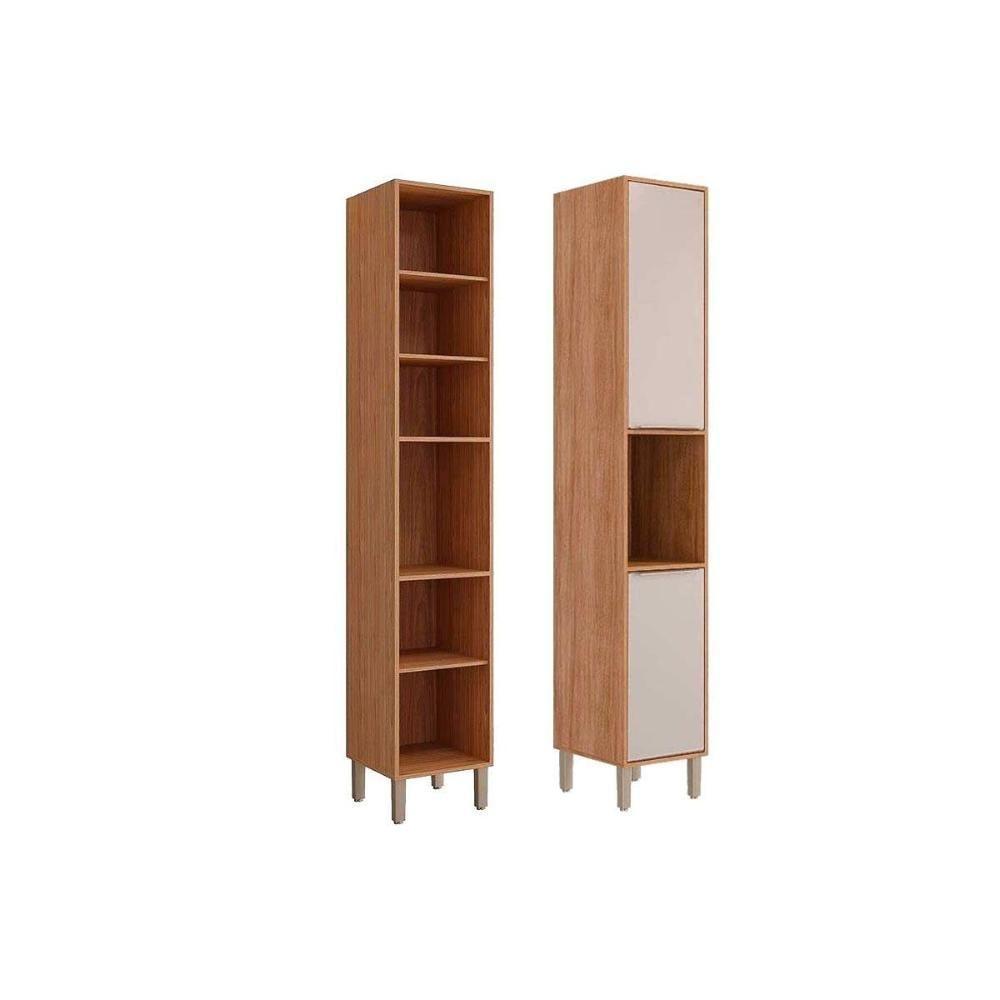 Paneleiro De Cozinha Brilhante C- 2 Portas 37cm Cinamomo-off White - Mgm - 5