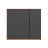 Guarda Roupa Casal 6 Portas E 4 Gavetas T581 Canela-grafite - Kappesberg - 3