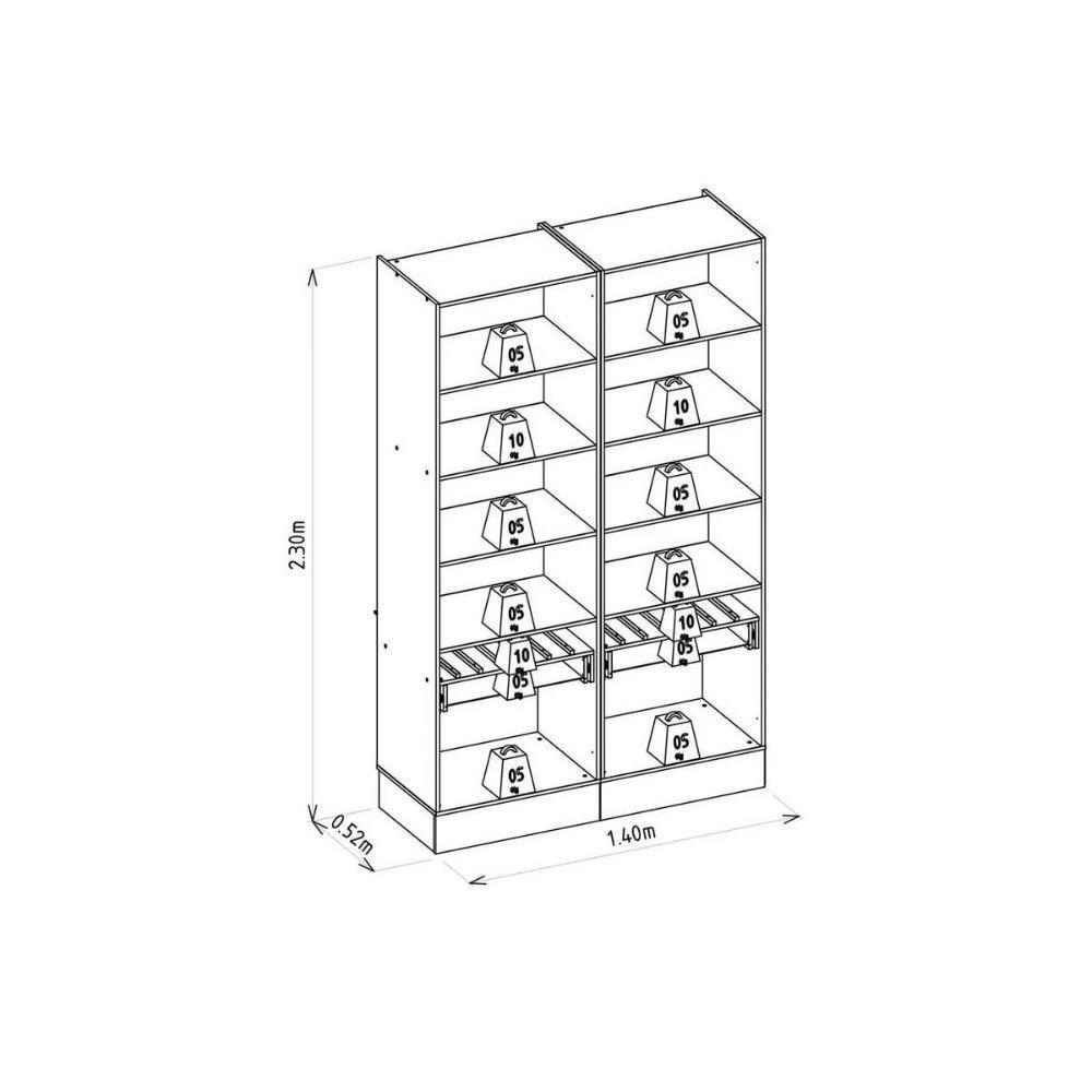 Cristaleira De Cozinha Allure Adega Vinhos C- 4ptas Vidro 5 Prat 2gavs E Leads 140cm Jequitiba-gris Fosco - Linea Brasil - 2