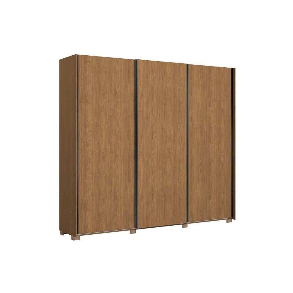 Guarda Roupa Casal 3 Portas De Correr E 4 Gavetas C- Pés Cb03t582 Canela - Kappesberg - 3