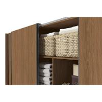 Guarda Roupa Casal 3 Portas De Correr E 4 Gavetas C- Pés Cb03t582 Canela - Kappesberg - 7