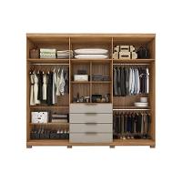 Guarda Roupa Casal 6 Portas (2 C- Espelho) E 4 Gavetas C- Pés Giardino Amendola-nude Prime Tx - Demóbile - 3